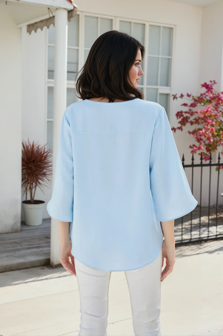 BEKARDO™ | Valentina V Neck Blouse