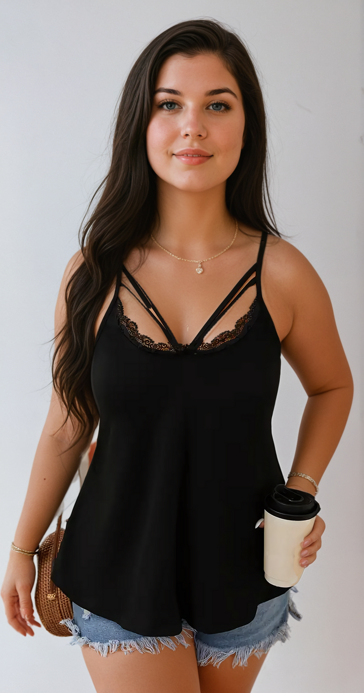 BEKARDO™ | The Valentina Plus Size Tanktop With Lace