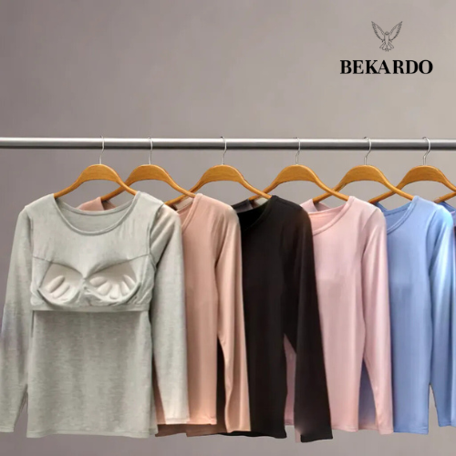 BEKARDO™ | Long Sleeve Shirt With Built-In Bra