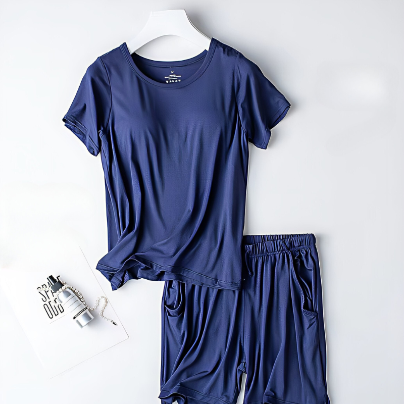 BEKARDO™ |  T-Shirt and Shorts Set with Built-In Bra