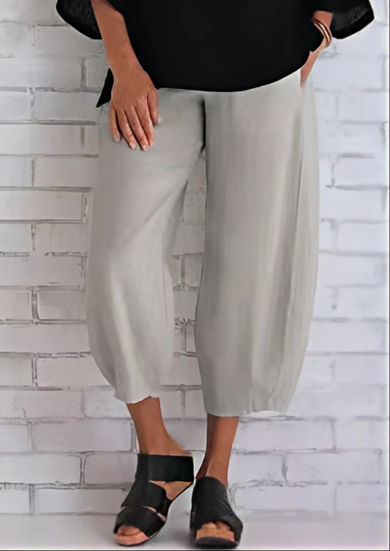 BEKARDO™ | Bella Cropped Cotton Trousers