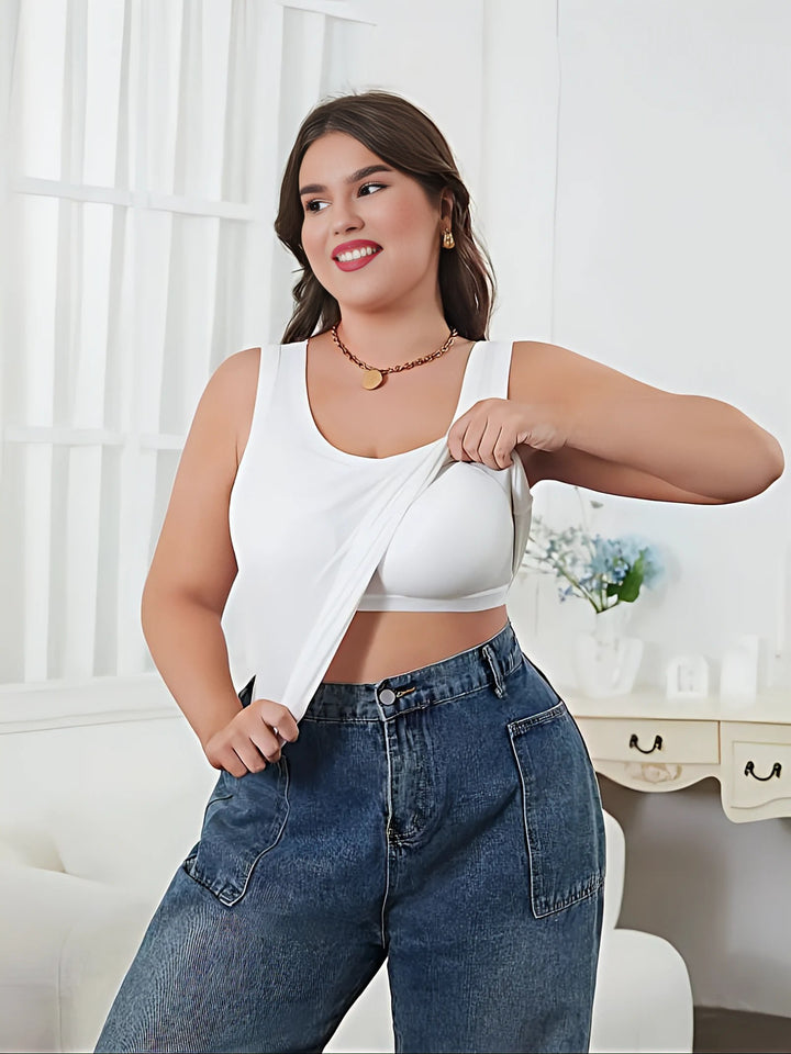 BEKARDO™ | Rosa Plus Size Tanktop With Built-In Bra