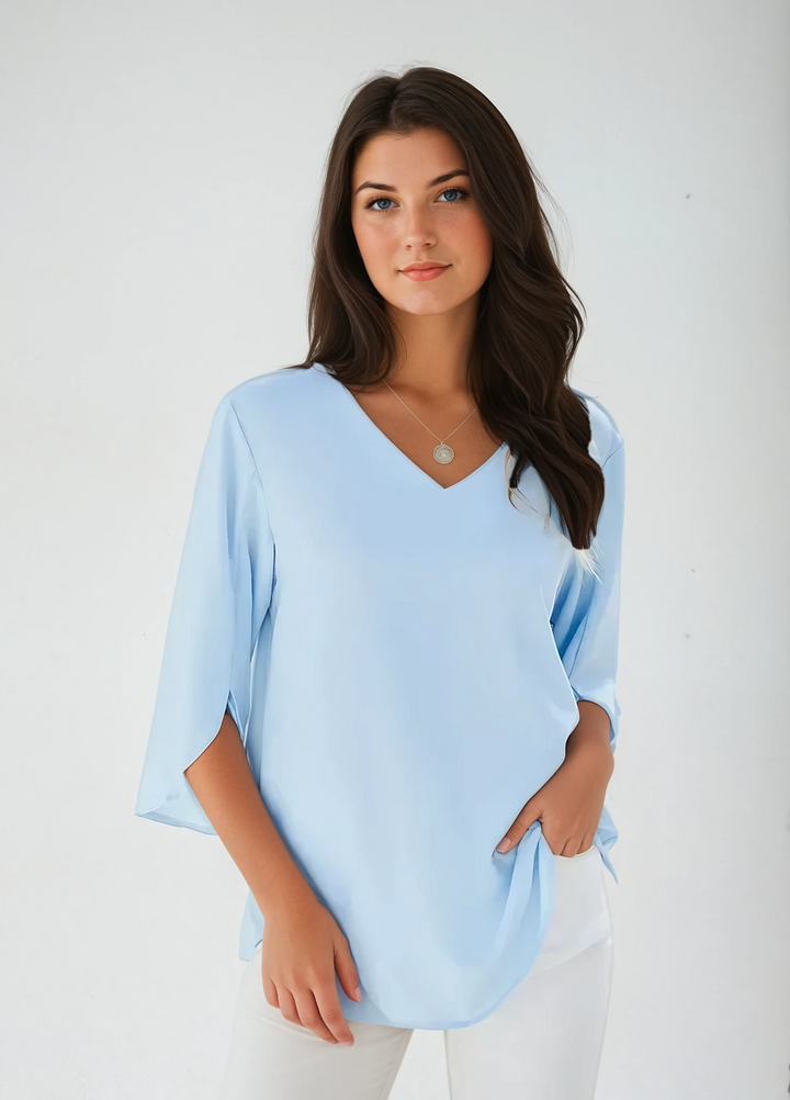 BEKARDO™ | Valentina V Neck Blouse