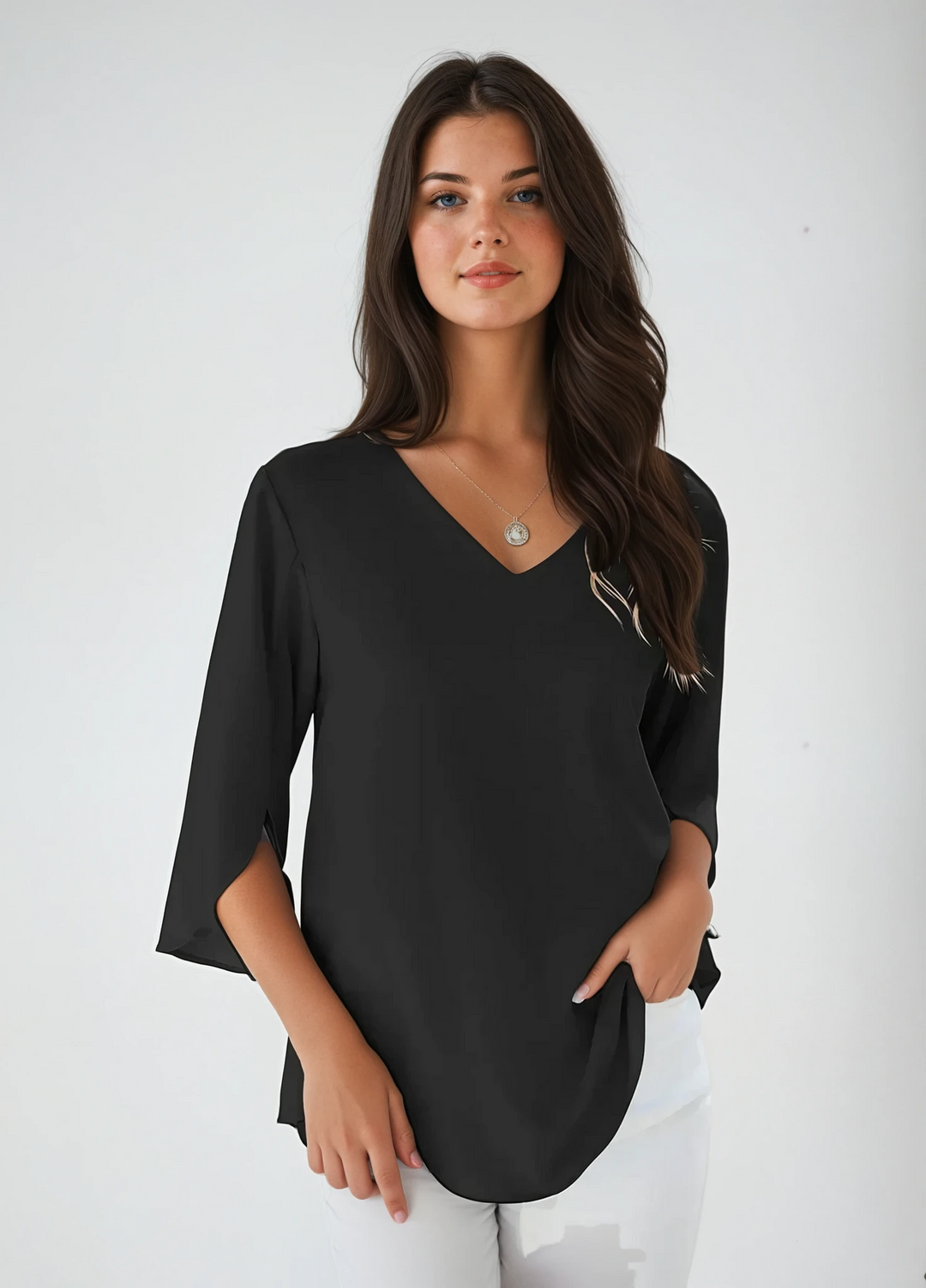 BEKARDO™ | Valentina V Neck Blouse