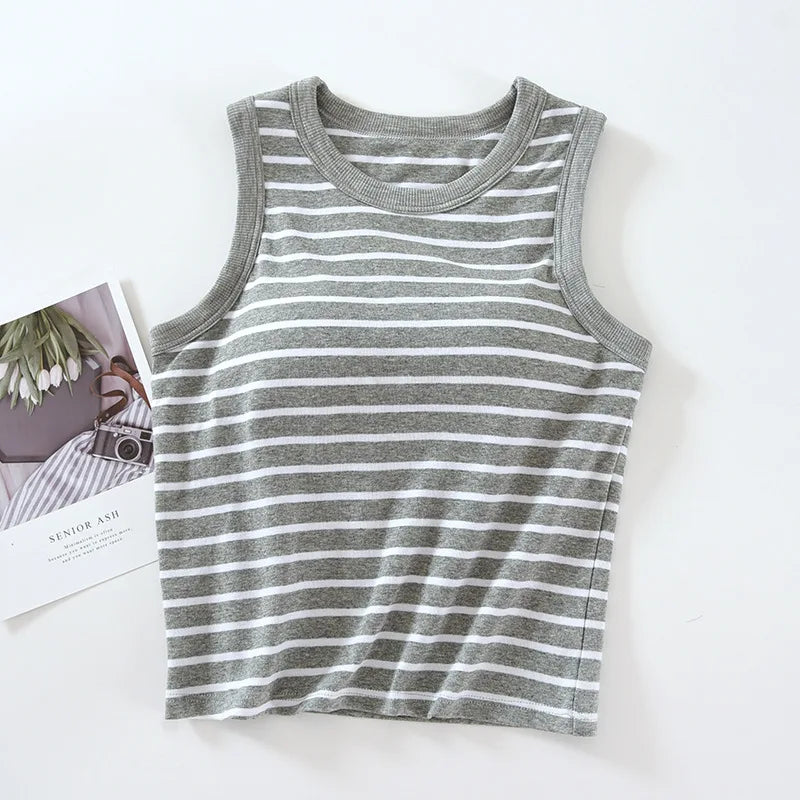 BEKARDO™ | Striped Top With Built-in Bra