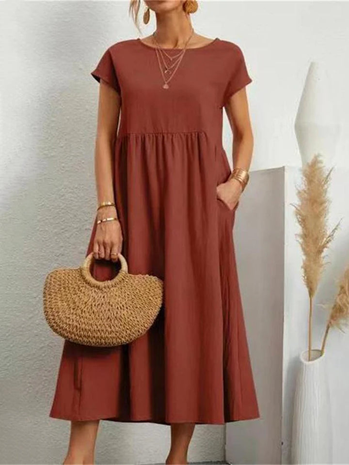 BEKARDO™ | The Bella Vintage Cotton Maxi Dress