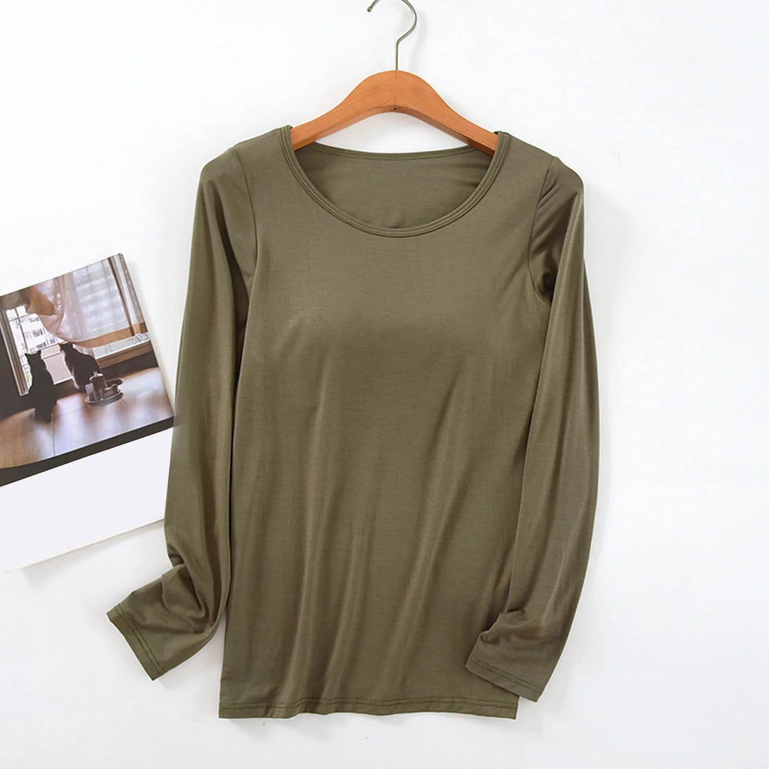 BEKARDO™ | Long Sleeve Shirt With Built-In Bra