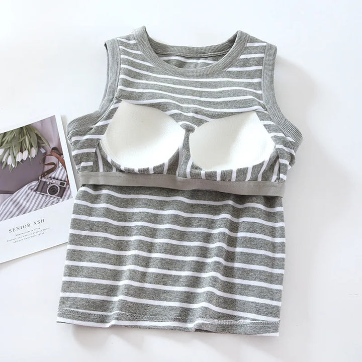 BEKARDO™ | Striped Top With Built-in Bra