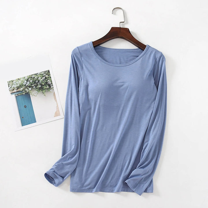 BEKARDO™ | Long Sleeve Shirt With Built-In Bra