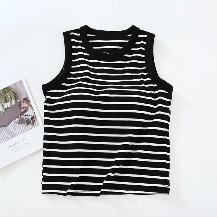 BEKARDO™ | Striped Top With Built-in Bra