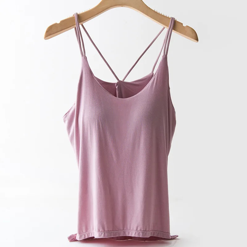 BEKARDO™ | Comfy Modal Top with Built-In Bra