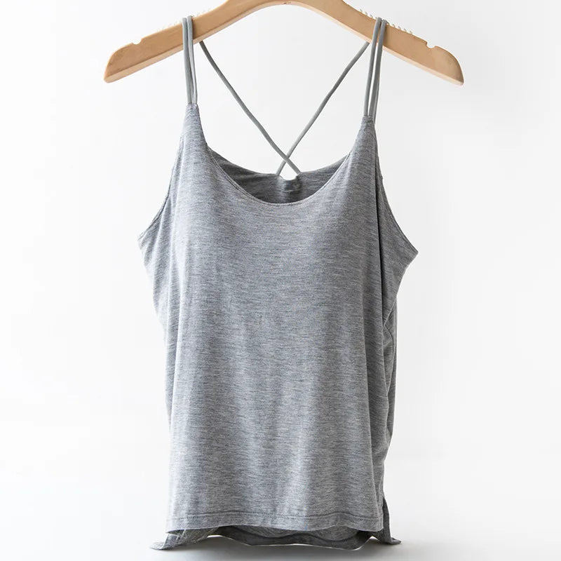 BEKARDO™ | Comfy Modal Top with Built-In Bra